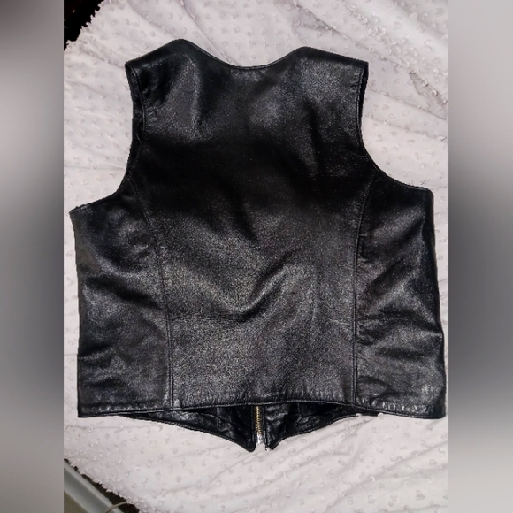 Tribe America studded leather vest size 10 - Picture 2 of 5